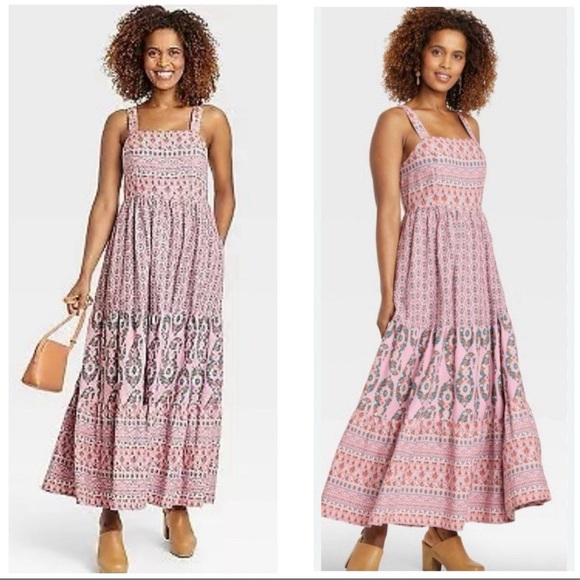 Knox Rose Purple Boho Tiered Maxi Dress – Size Large - Picture 1 of 6